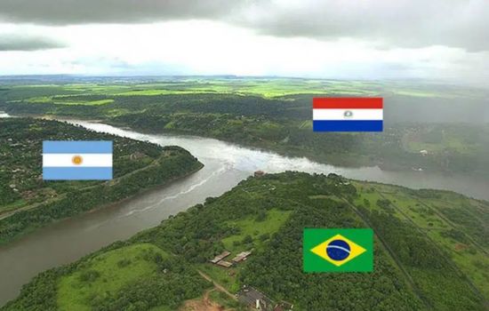 Argentina, Paraguai e Brasil