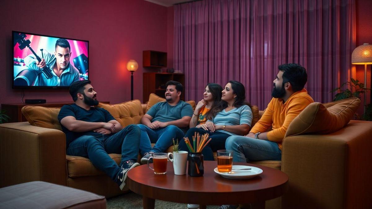 Compartilhando a Diversão: Assistir com Amigos